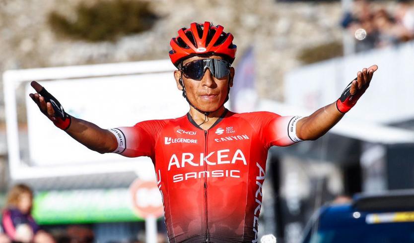 Nairo Quintana gana la última etapa de la París-Niza y Sergio Higuita alcanzó el podio