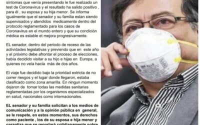 Gustavo Petro, su esposa e hija menor positivos para COVID-19