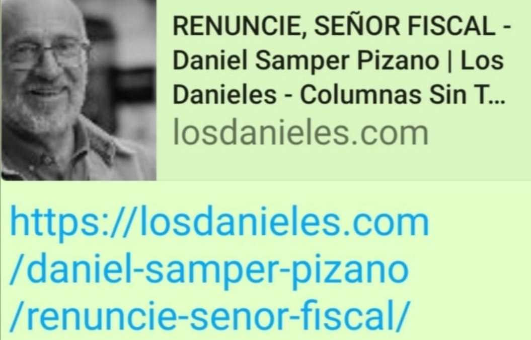 Señor Fiscal Renuncie! La columna de Daniel Samper Pizano que levantó roncha en la derecha y extrema derecha de Colombia.